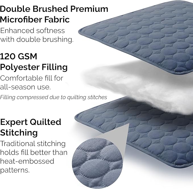 Southshore Fine Living, Inc. Oversized Full Size Quilt Bedding Set, Lightweight Bedspread Queen Size, Soft Coverlet 3-Piece Set with Two Matching Quilted Pillow Shams, Navy Blue
