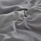 CLOTHKNOW Dark Grey Queen Comforter Set Gray Bedding Comforter Sets Soft Boys Men Comforter Charcoal Comforter Queen with 2 x Pillow Cases