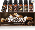 Bakery Essential Oils Set, Fragrance Oil for Diffusers for Father's Day, Candle Making, Aromatherapy Scented Oil Gift for Men - Vanilla Bean, Cookies, Chocolate Crepes, Cupcakes, Cinnamon Rolls, Bread