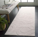 SAFAVIEH Washable Rug Faux Rabbit Fur Shag Collection - 2'6" x 8 Runner, Ivory, Slip Resistant & Easy Cleaning, Ideal for Living Room, Hallway, Foyer, Nursery, Bedroom, Boys & Girls Room (FRF872A)