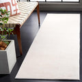 SAFAVIEH Washable Rug Faux Rabbit Fur Shag Collection - 2'3" x 8' Runner, Beige, Slip Resistant & Easy Cleaning, Ideal for Living Room, Hallway, Foyer, Nursery, Bedroom, Boys & Girls Room (FRF100B)