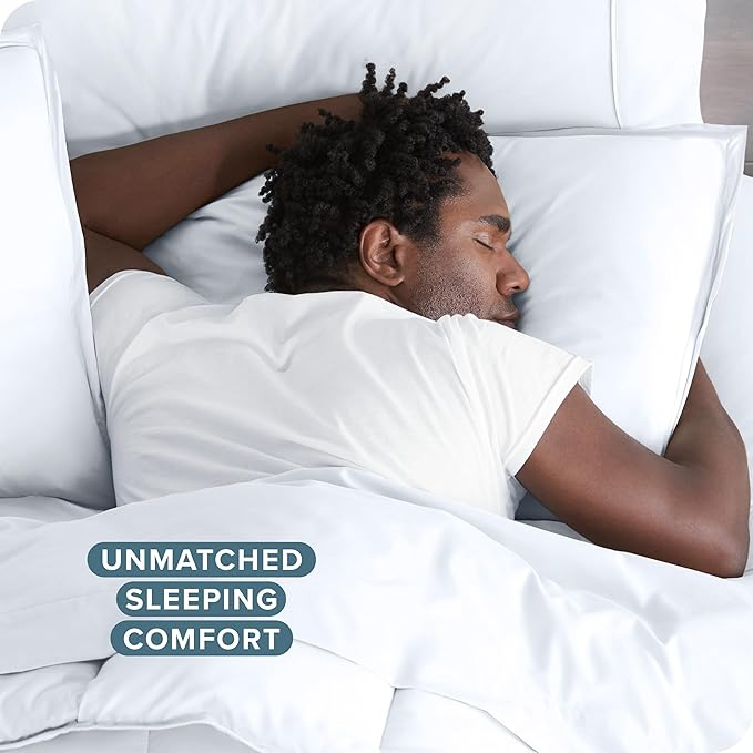 Bare Home Bedding Duvet Cover King Size - Premium 1800 Super Soft Collection - Lightweight, Cooling - Soft Breathable Bedding Duvet Cover (King, White)