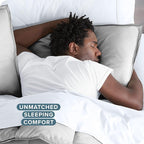 Bare Home Bedding Duvet Cover California King Size - Premium 1800 Super Soft Collection - Lightweight, Cooling - Soft Breathable Bedding Duvet Cover (Cal King, Cloud Grey)
