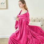 BEDELITE Fleece Blanket Twin Size Hot Pink Valentines Throw Blankets for Couch & Bed, 300GSM Luxury Plush Cozy Fuzzy Blanket 60x80 inches, Super Soft Warm Lightweight Throw Blanket for Travel Camping