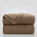 Douceur Light Brown Throw Blanket for Couch, Soft Chunky Cable Knit Throw Blanket, Classic Fisherman's Rib Stitch Pattern Throw for Living Room Gift, 60"X80"