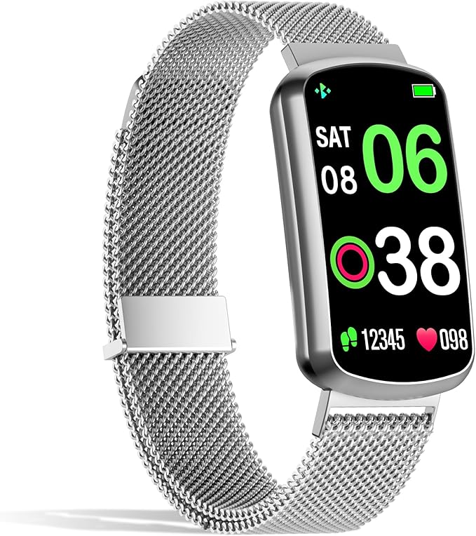 Health Fitness Tracker, Smart Watch with 24/7 Heart Rate, Activity Tracker with Blood Pressure and Blood Oxy-gen Monitor, 120 Sport Mode Waterproof Sleep Tracker for Women Men