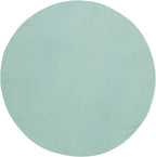 SAFAVIEH Washable Rug Faux Rabbit Fur Shag Collection - 6' Round, Sage, Slip Resistant & Easy Cleaning, Ideal for Living Room, Bedroom, Kids Playroom, Nursery, Dining Space (FRF100W)