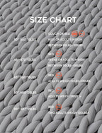 YnM Weighted Blanket, Handmade Chunky Yarn Knitted Design, Soft and Cozy, Temperature Regulating and Breathable, Machine Washable Throw for Sleep or Home Decor (Silver Grey, 80x87 Inch, 25lbs)