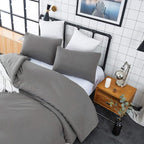 CLOTHKNOW Dark Grey California King Comforter Set Gray Bedding Comforter Sets Soft Grey Comforter Men Women Comforter with 2 x Pillow Cases
