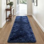 2x4 Shaggy Runner Rug, Ultra Soft Fluffy Plush Indoor Area Rug for Hallway Bedroom Living Room Kitchen Entryway, Non-Slip Modern Fuzzy Floor Carpet