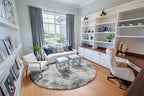 ONASAR Tie-Dyed Light Grey Round Area Rug 4ft, Ultra Soft Bedroom Circle Rugs for Kids Girls Teen Room, Fluffy Plush Shaggy Carpet Floor Mats for Baby Nursery Living Room Playroom Home Decor