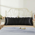 White Satin Pillowcases Body Pillow for Hair and Skin,White Body Pillow Silk Pillowcase with Envelope Closure Princess Room Decoration