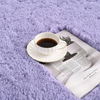 Lavender Area Rugs 4x6 Feet Rug for Bedroom Living Room, Cute Indoor Shaggy Carpets, Plush Rug for Kids Room, Fluffy Purple Rugs for Girls Boys Nursery Room Home Decor