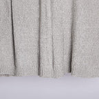 Best Home Fashion Super Soft Luxe Sheen Chenille Throw Blanket, Warm and Cozy Knitted Decorative Blanket for Sofa, Couch and Bed All Seasons 50 x 60 Inches- Light Grey