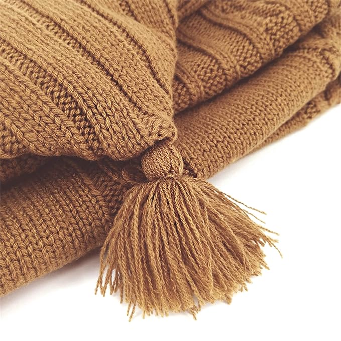 XMWEALTHY Newborn Baby Wrap Swaddle Blanket Knit Sleeping Bag Receiving Blankets Stroller Wrap for Baby Coffee 0-6 Month