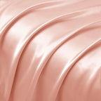 Rose Gold Satin Pillowcases with Zipper （20x26）,Standard Size Pillowcases Set of 2, Rose Gold Silk Pillowcase for Hair and Skin