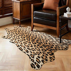 HOMORE Leopard Rug, 3x4 Feet Animal Skin Print Rug,Small Cheetah Rugs for Wall Art Decor,Western Floor Carpet for Bedroom Bedside Living Room Desk