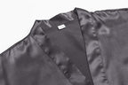 Women's Pure Color Satin Kimono Robe Short Bridesmaids Robe Dressing Gown