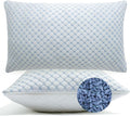 Cooling Bed Pillows for Sleeping Set of 2, Shredded Memory Foam Pillows for Bed King Size 2 Pack, Adjustable Cool Pillows for Side, Back and Stomach Sleepers Neck Supportive