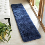 2x4 Shaggy Runner Rug, Ultra Soft Fluffy Plush Indoor Area Rug for Hallway Bedroom Living Room Kitchen Entryway, Non-Slip Modern Fuzzy Floor Carpet