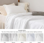 Bedsure Duvet Cover Twin/Twin XL Size - Only Includes 1 Duvet Cover (68"x90"), Hotel Luxury Soft Double Brushed All Season Bedding for Kids & Adults, White (No Comforter, No Pillow Shams)