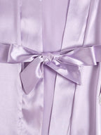 WDIRARA Women' Silk Satin Pajamas Set 4pcs Lingerie Floral Lace Cami Sleepwear with Robe