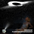 Galaxy Projector, Star Projector Home Planetarium with 1 Glass Projection Disc, 180° Rotatable Starry Sky Night Light with Meteor Effects & Light Strip for Bedroom, Kids & Adults Gift