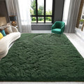 Deep Green Area Rugs 4x6 Feet Rug for Bedroom Living Room, Cute Indoor Shaggy Carpets, Plush Soft Rug for Kids Room, Fluffy Rugs for Girls Boys Nursery Room Home Decor