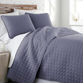 Southshore Fine Living, Inc. Oversized Bedding Quilt, Twin Coverlet Set, Lightweight Bedding, Soft Coverlet 2-Piece Set with One Matching Quilted Pillow Sham, All Season Twin/XL Bedspread, Denim