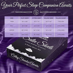 SLEEP SANCTUARY Satin Sheets Twin Size – 3 Piece Luxury Silky Bed Set, Softer Than Silk, 15" Deep Pocket, Cooling & Wrinkle-Free, Moisture-Wicking & Breathable for Hair & Skin (Striped Purple)