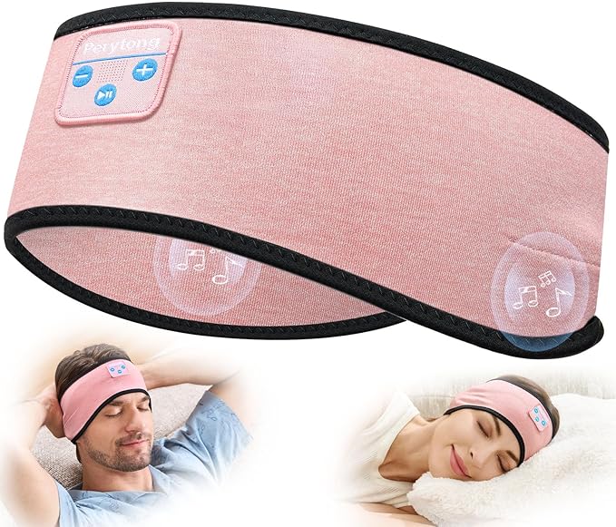 Sleep Headphones Bluetooth 5.4 Headband, Wireless Earphones Music Sleep Earbuds Sleeping Eye Mask with HD Stereo Speakers for Workouts Insomnia Yoga Air Travel Meditation, Ideal Gifts for Women Men