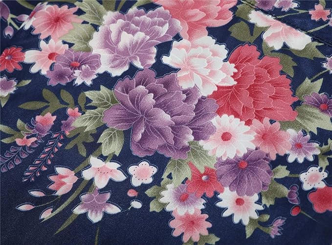 Women's Satin Robes Floral Bridesmaid Robes Short Silk Kimonos Sleepwear