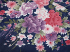 Women's Satin Robes Floral Bridesmaid Robes Short Silk Kimonos Sleepwear