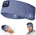 Perytong Sleep Headband Headphones, Sleeping Bluetooth 5.4 Headphones for Side Sleepers, Over-Ear Earphones with Ultra-Thin Stereo Speakers, Soft Sleep Mask Sports Headband for Men Women, Gadgets