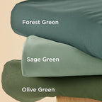 Bedsure Duvet Cover King Size - Soft Double Brushed Bedding Set for Kids & Adults, Zipper Closure, 3 Pieces, Includes 1 Duvet Cover (104"x90") & 2 Pillow Shams, NO Comforter, Forest Green