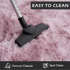 Softlife Area Rug for Living Room, 5x8 Feet Plush Fluffy Rug for Bedroom, Tie-Dyed Pink Purple Shag Rug for Aesthetic Christmas Room Decor, Soft Modern Fuzzy Faux Fur Carpet for Kids Nursery Room Dorm