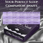 SLEEP SANCTUARY Satin Sheets King Size – 4 Piece Luxury Silky Bed Set, Softer Than Silk, 15" Deep Pocket, Cooling & Wrinkle-Free, Moisture-Wicking & Breathable for Hair & Skin (Grey)