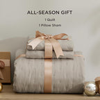 Bedsure Twin Quilt - Ultra Soft Twin XL Quilt Bedding for Dorm Decor, Lightweight All-Season Comforter, Taupe Bedspread Coverlet with Clover Pattern, 68 x 86 Inches | Stitch-Free Quilting, Ultra Soft, Lightweight, Machine Washable, Pet-Friendly