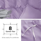 Bedsure Duvet Cover Twin/Twin XL Size - Soft Double Brushed Bedding Set for Kids & Adults, Zipper Closure, 2 Pieces, Includes 1 Duvet Cover (68"x90") & 1 Pillow Sham, NO Comforter, Orchid Bloom
