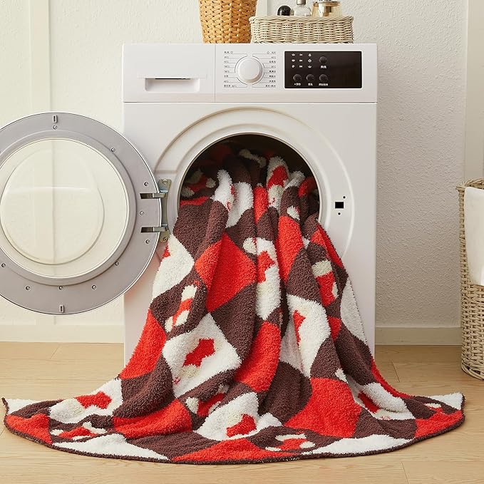 CYMULA Christmas Knit Throw Blanket - Super Soft Cozy Fuzzy Blankets for Couch, Sofa & Bed, Holiday Throw Blanket，50"x60"