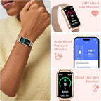 Health Fitness Tracker, Smart Watch with 24/7 Heart Rate, Activity Tracker with Blood Pressure and Blood Oxy-gen Monitor, 120 Sport Mode Waterproof Sleep Tracker for Women Men