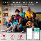 Smart Health Ring for Women Men Fitness Tracker with Heart Rate, Blood Oxygen, Blood Pressure, Sleep Monitoring, Step Counting, IP68 Waterproof for iOS and Android, No APP Fee, Gold 12