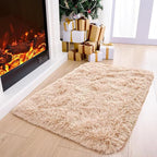 Noahas Beige Runner Rug for Hallway,2'x4' Long Area Rugs for Bedroom Living Room,Non Slip Thick Shag Floor Carpet for Entryway Kitchen Dorm Nursery Bedside Kids Room