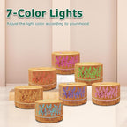 Diffusers for Essential Oils Large Room,600ml Essential Oil Diffusers for Home,Waterless Auto Off 7 Colors Changed 3 Mist Modes,Cool Mist Humidifiers for House Bedroom Decor,Gifts,Light Wood