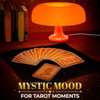 Orange Mushroom Lamp for Bedroom – Dimmable Vintage Mushroom Lamps Power 5W with 3 Lighting Colors & 10 Brightness – USB Powered Nightstand Retro Lamp for Reading Room, Office, Dorm | ABS + PVC Build