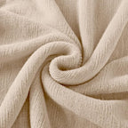 Homiest Decorative Knitted Throw Blanket with Fringe, Lightweight Acrylic Knit, Soft & Cozy Tassel Blanket for Couch, Sofa, Bed (Taupe, 50 x 60 Inch)
