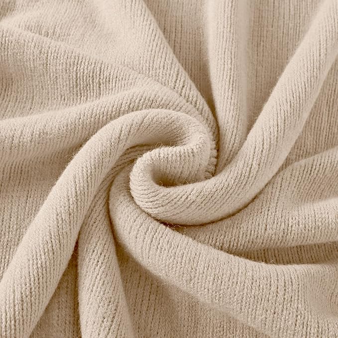 Homiest Decorative Knitted Throw Blanket with Fringe, Lightweight Acrylic Knit, Soft & Cozy Tassel Blanket for Couch, Sofa, Bed (Taupe, 50 x 60 Inch)