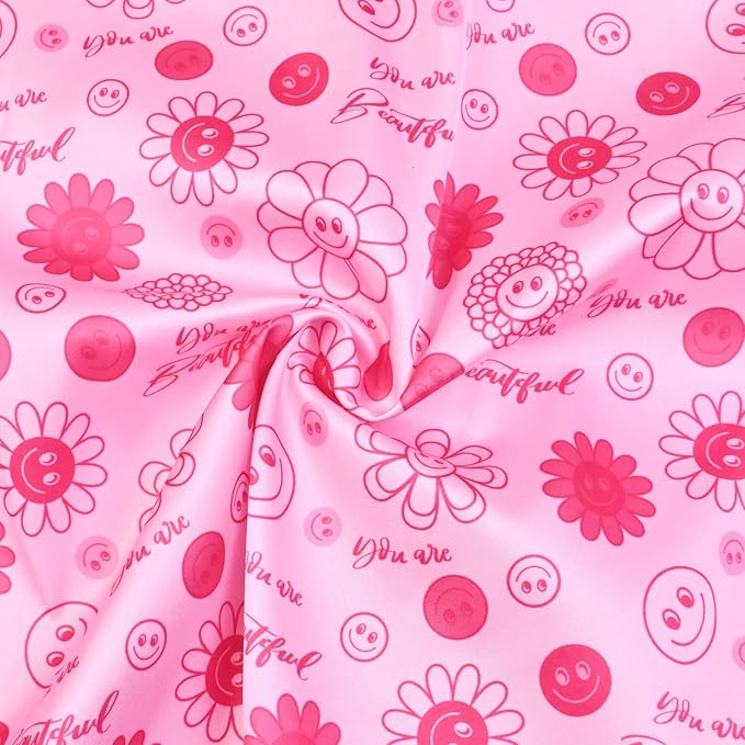 QPANCY Kids Satin Pajamas Sets Baby Boy Girl Button-Down Silk Sleepwear 2 Piece Short Sleeve Loungewear Clothes Set