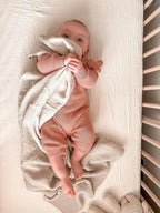 meowcards Muslin Swaddle Blankets for Baby, Unisex Baby Boys Girls Essentials, Large 47 x 47 inches, Boho Receiving Blankets Newborn Registry Must Haves (White-White, Printed)