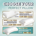 Royal Therapy King 2 Pack Memory Foam Pillow, Adjustable Shredded Odor-Free Cut-Out Bed Pillow for Neck & Shoulder Pain Relief, Breathable Support for Back, Stomach, Side Sleepers, BioForm